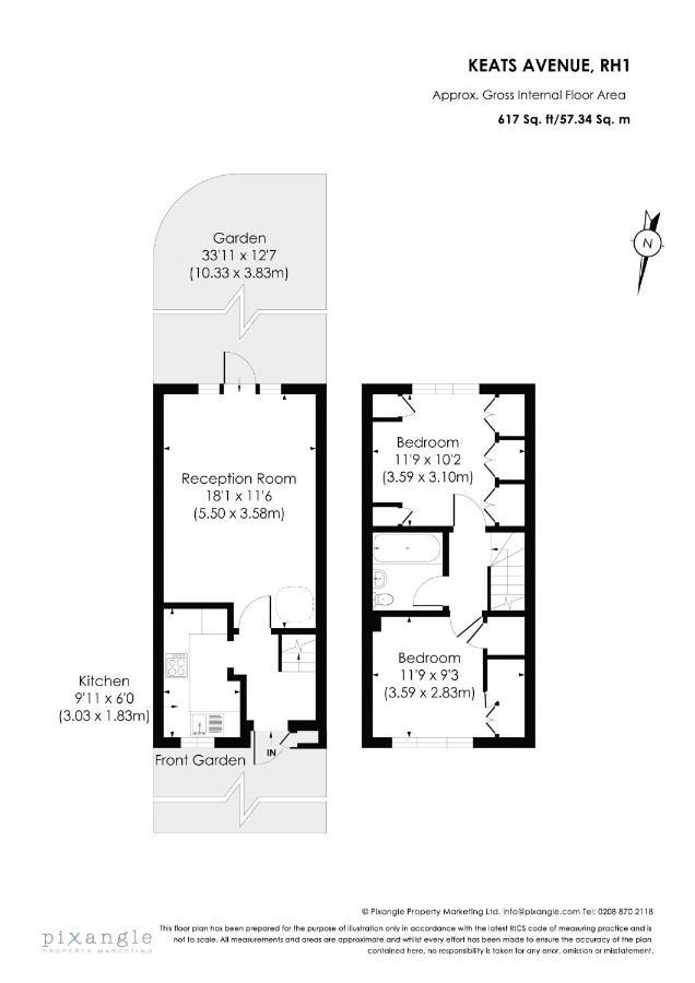 Surrey Stays - 2 Bedroom House, Rh1, Contractors Welcome, Sleeps 5 Max, 2 Parking Spaces, Near Town Centre, Train Station And Gatwick Airport Redhill  Kültér fotó